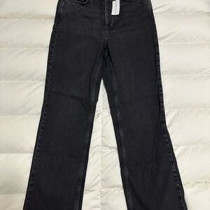 Topshop Kort Highrise Straight Leg Jeans (NWT)
